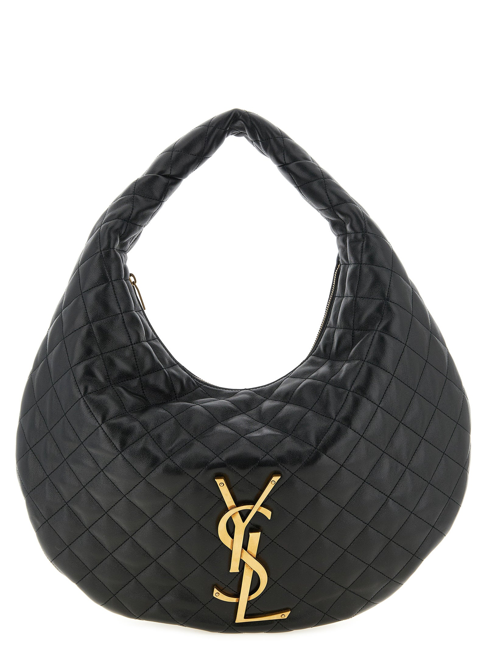 Saint Laurent Black Lamb Leather Shoulder Bag
