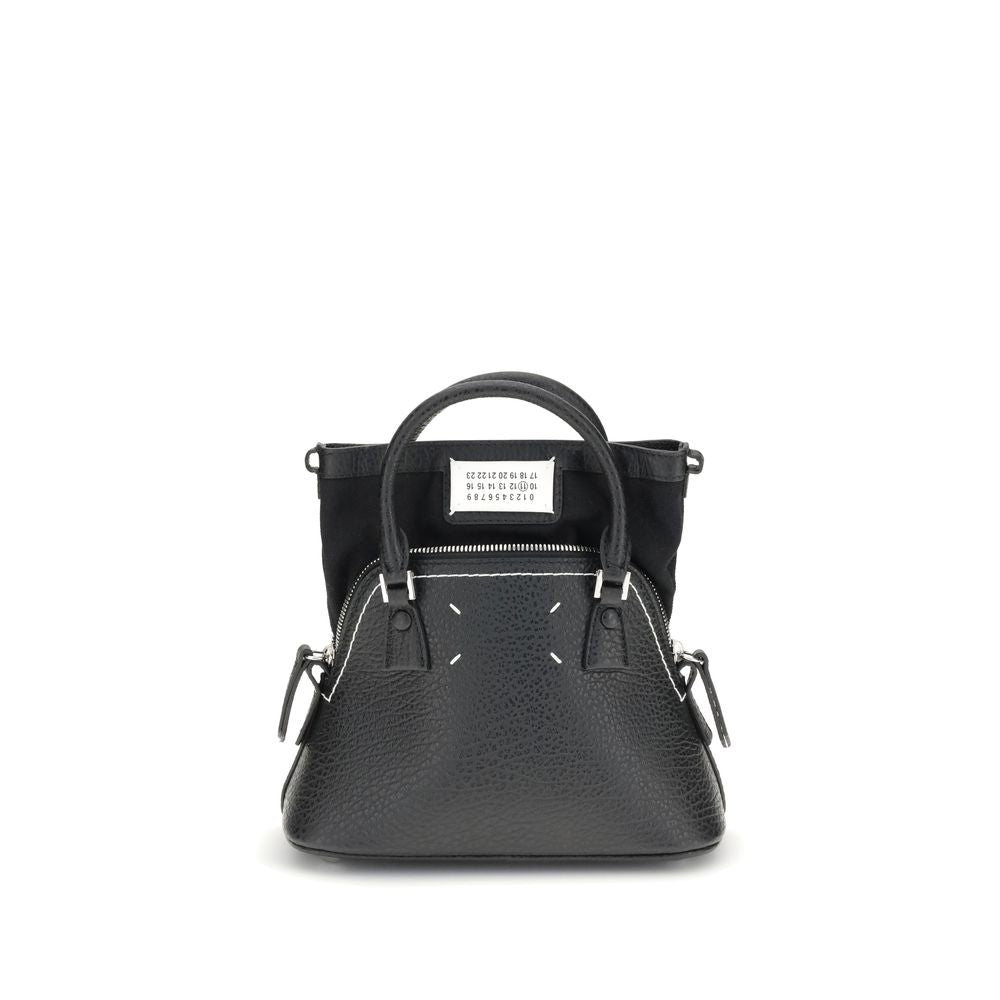 Maison Margiela Black Calf Leather Shoulder Bag