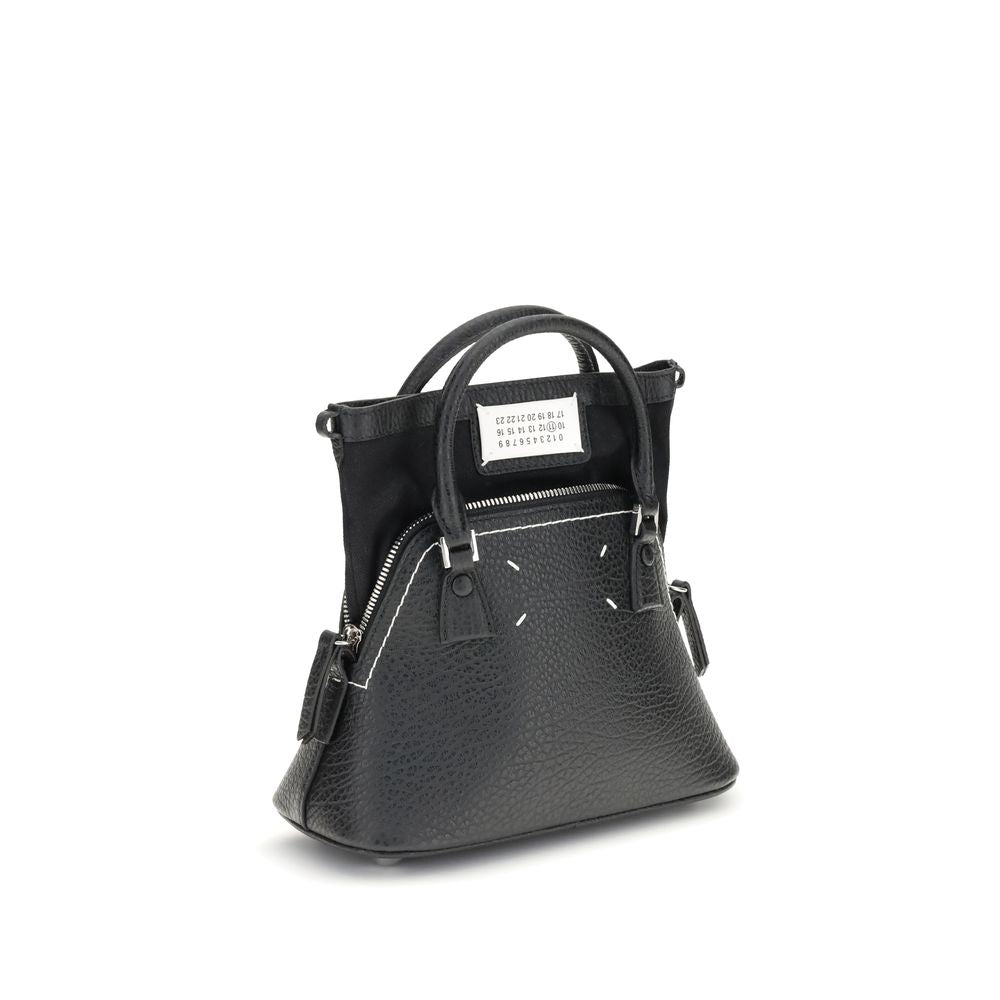 Maison Margiela Black Calf Leather Shoulder Bag