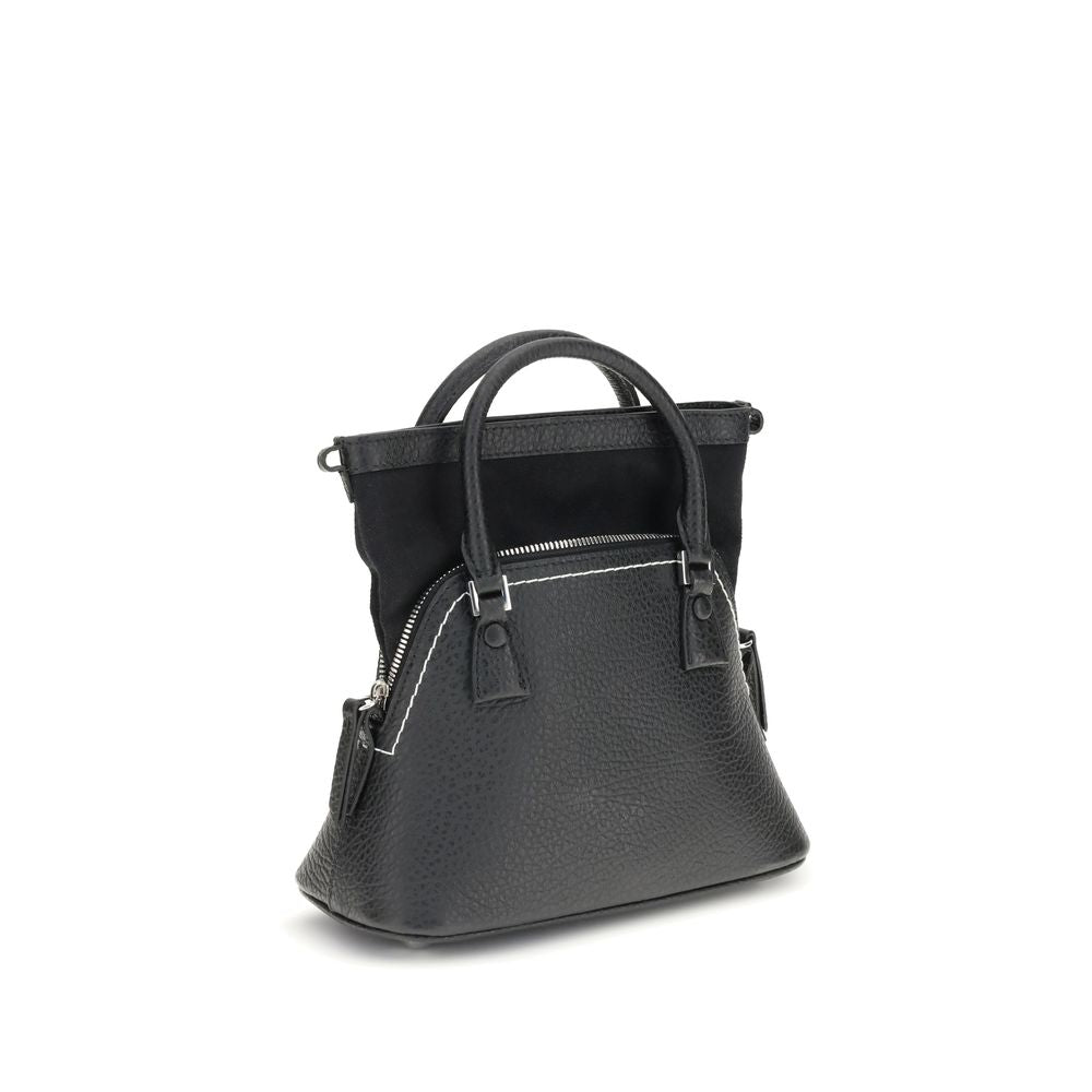 Maison Margiela Black Calf Leather Shoulder Bag