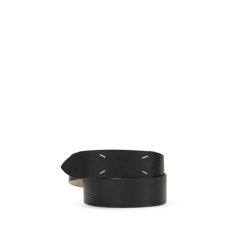 Maison Margiela Black Calf Leather Belt