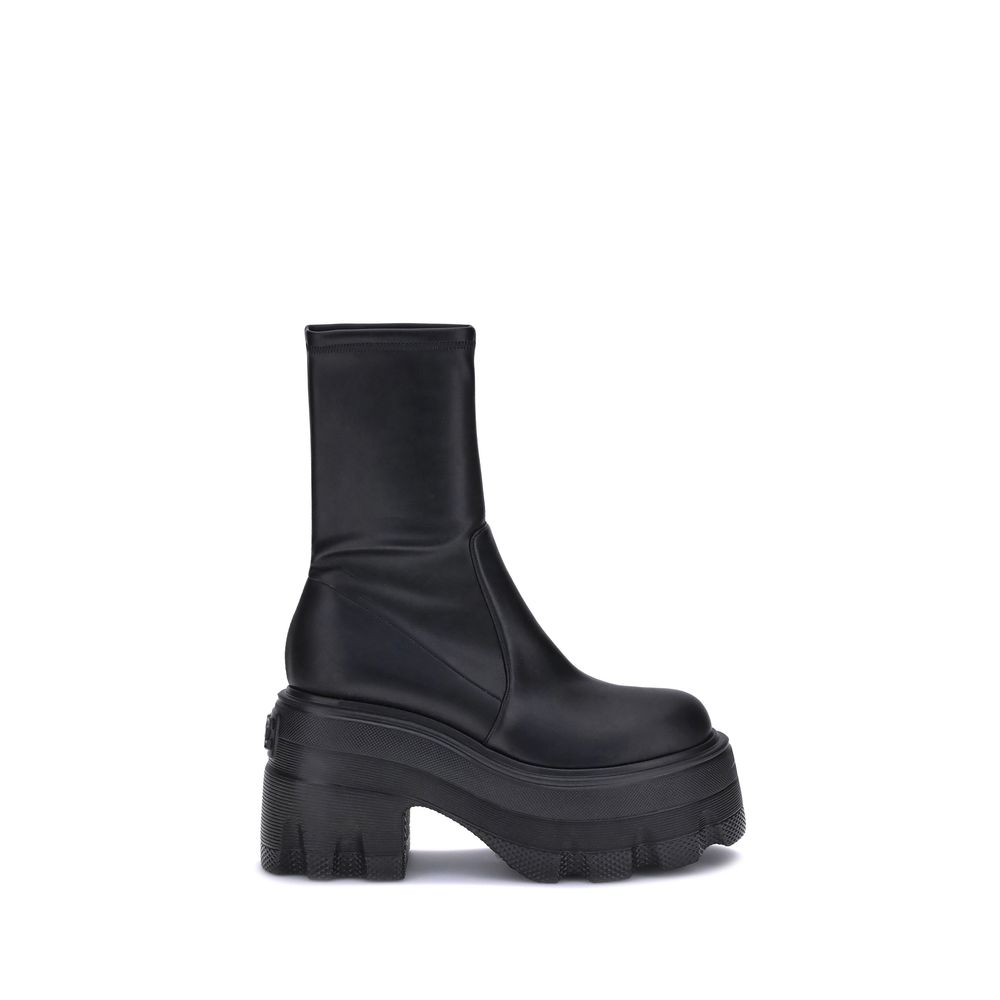 Casadei Black Polyamide Ankle Boots