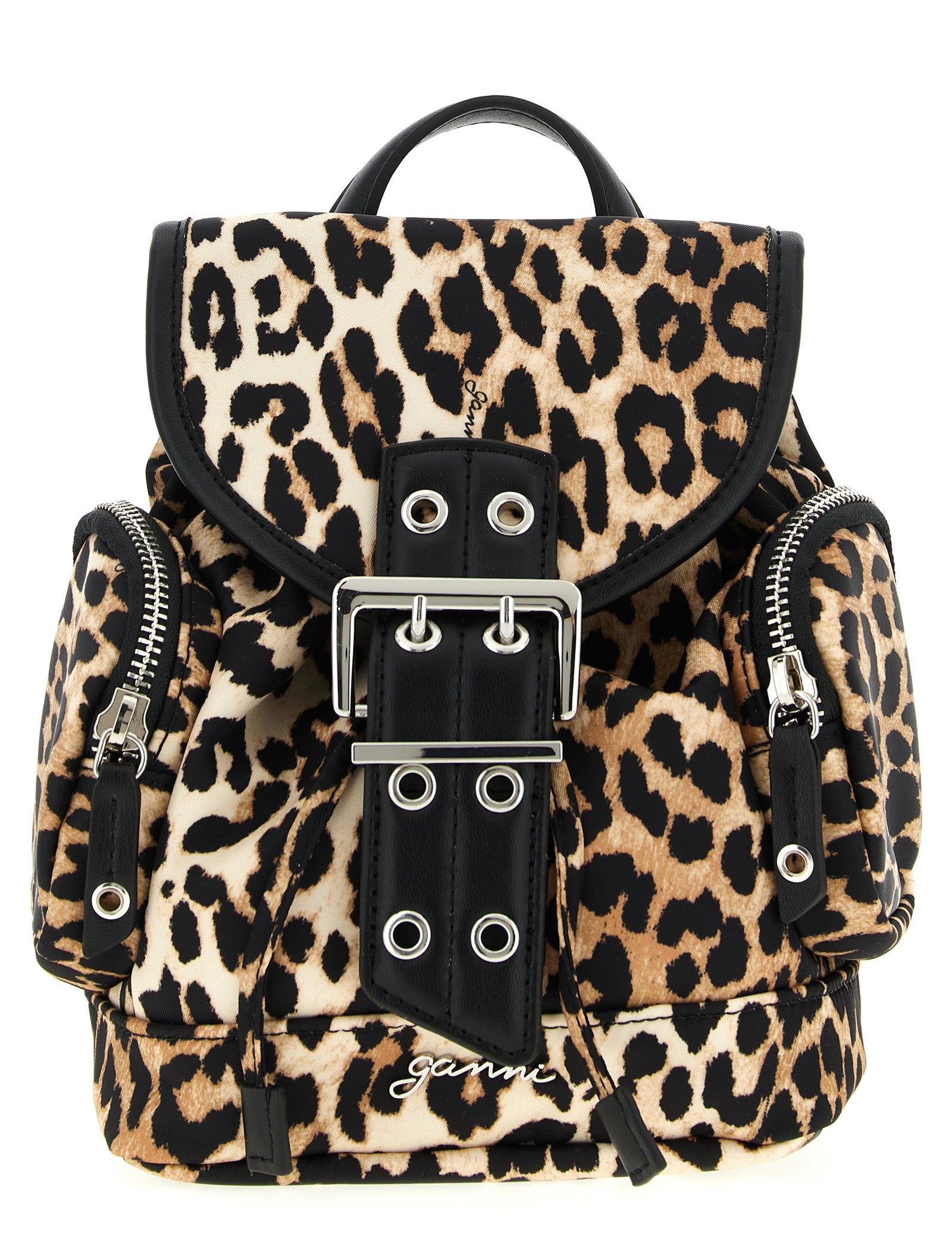 Ganni Brown Recycled Polyamide Backpack