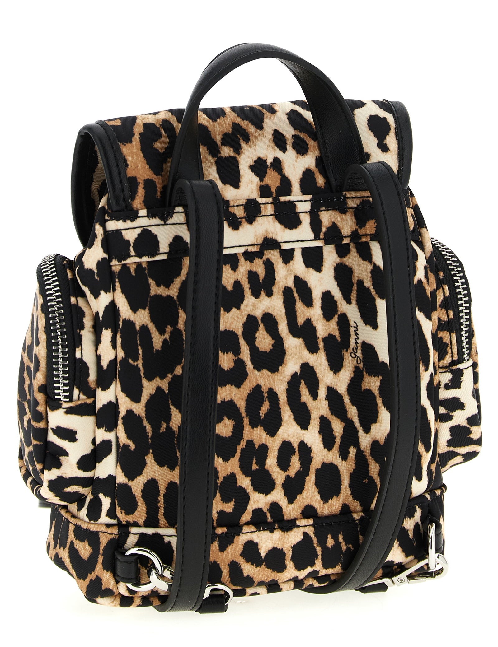 Ganni Brown Recycled Polyamide Backpack