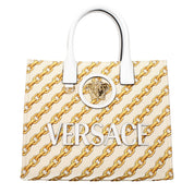 Versace Beige Fabric Handbag