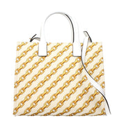 Versace Beige Fabric Handbag