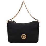 Versace Black Fabric Handbag