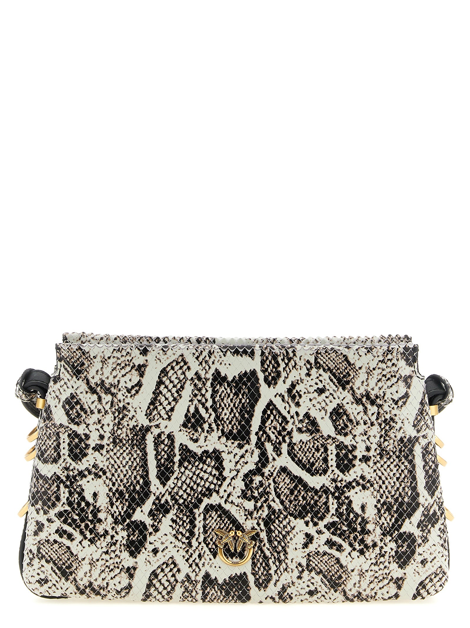 PINKO Multicolor Calf Leather Mini Crossbody Bag