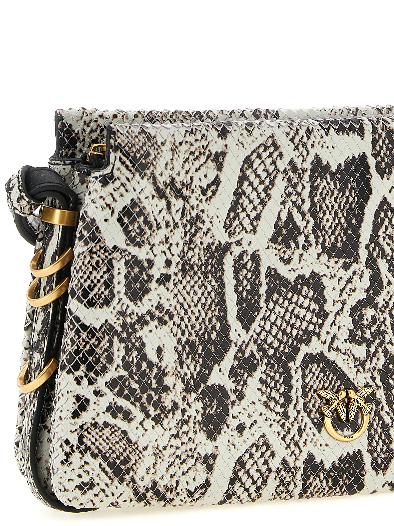 PINKO Multicolor Calf Leather Mini Crossbody Bag