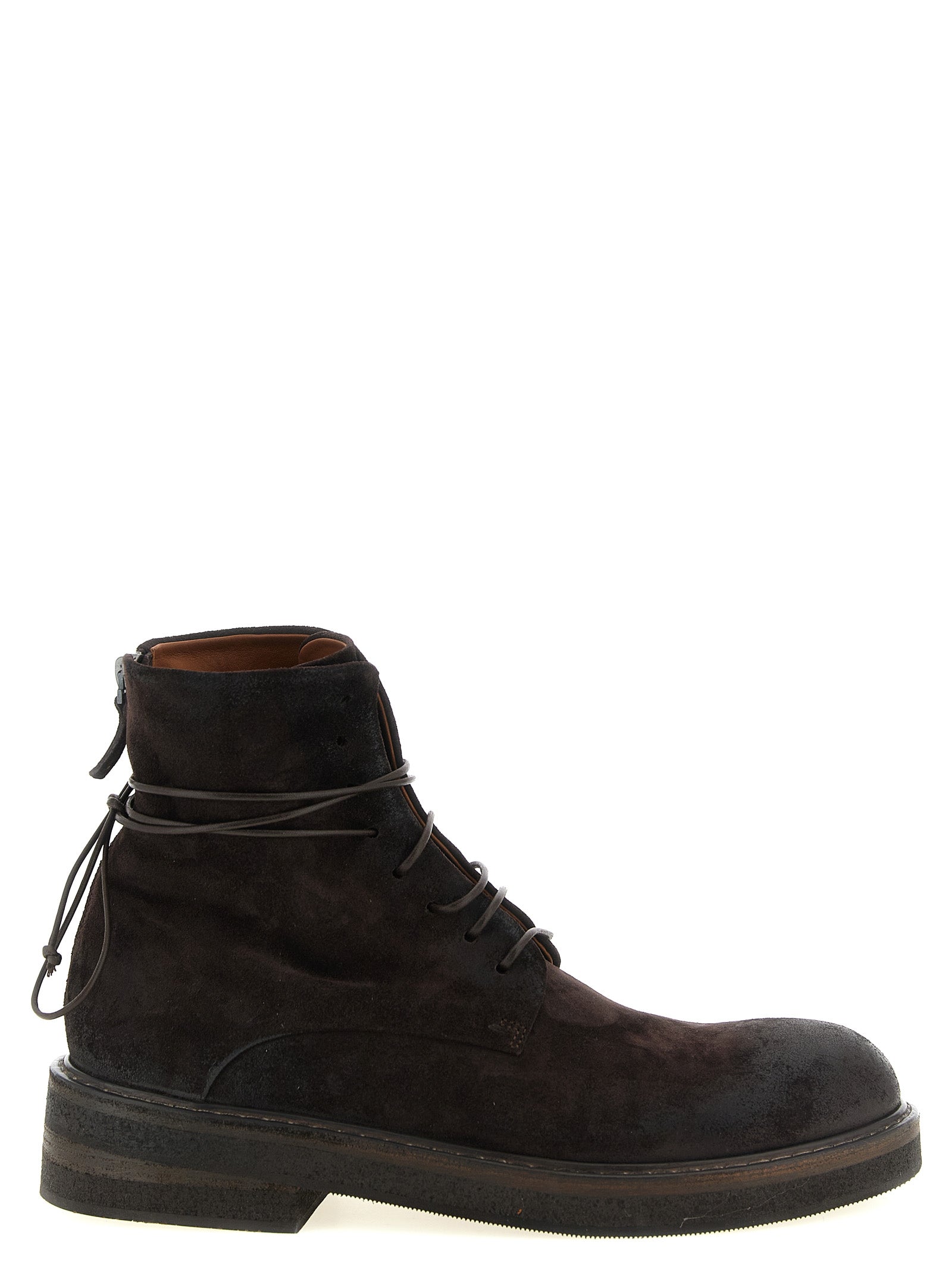 Marsèll Dark Brown Calfskin Amphibious Ankle Boots