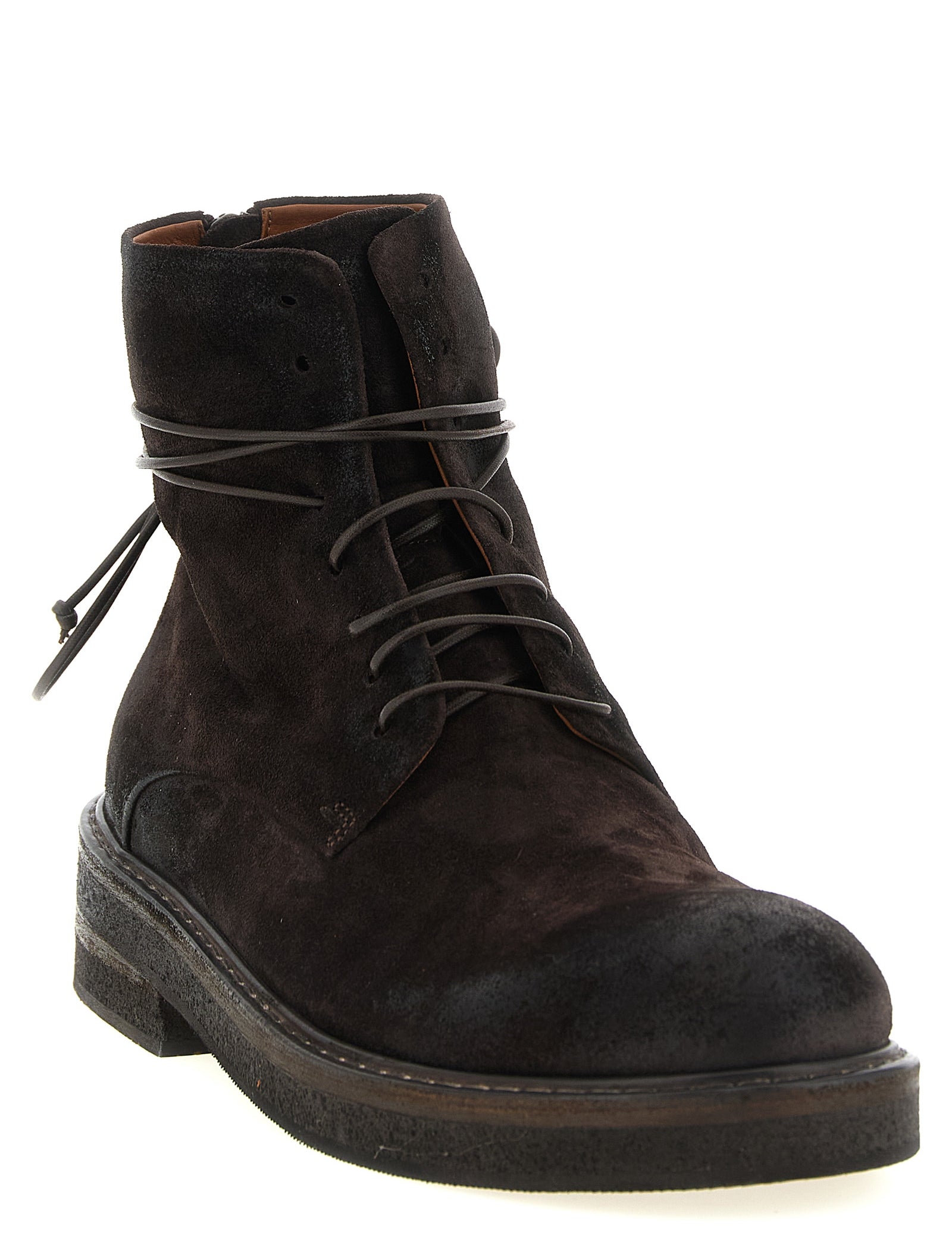 Marsèll Dark Brown Calfskin Amphibious Ankle Boots
