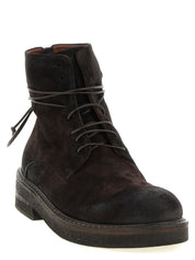 Marsèll Dark Brown Calfskin Amphibious Ankle Boots