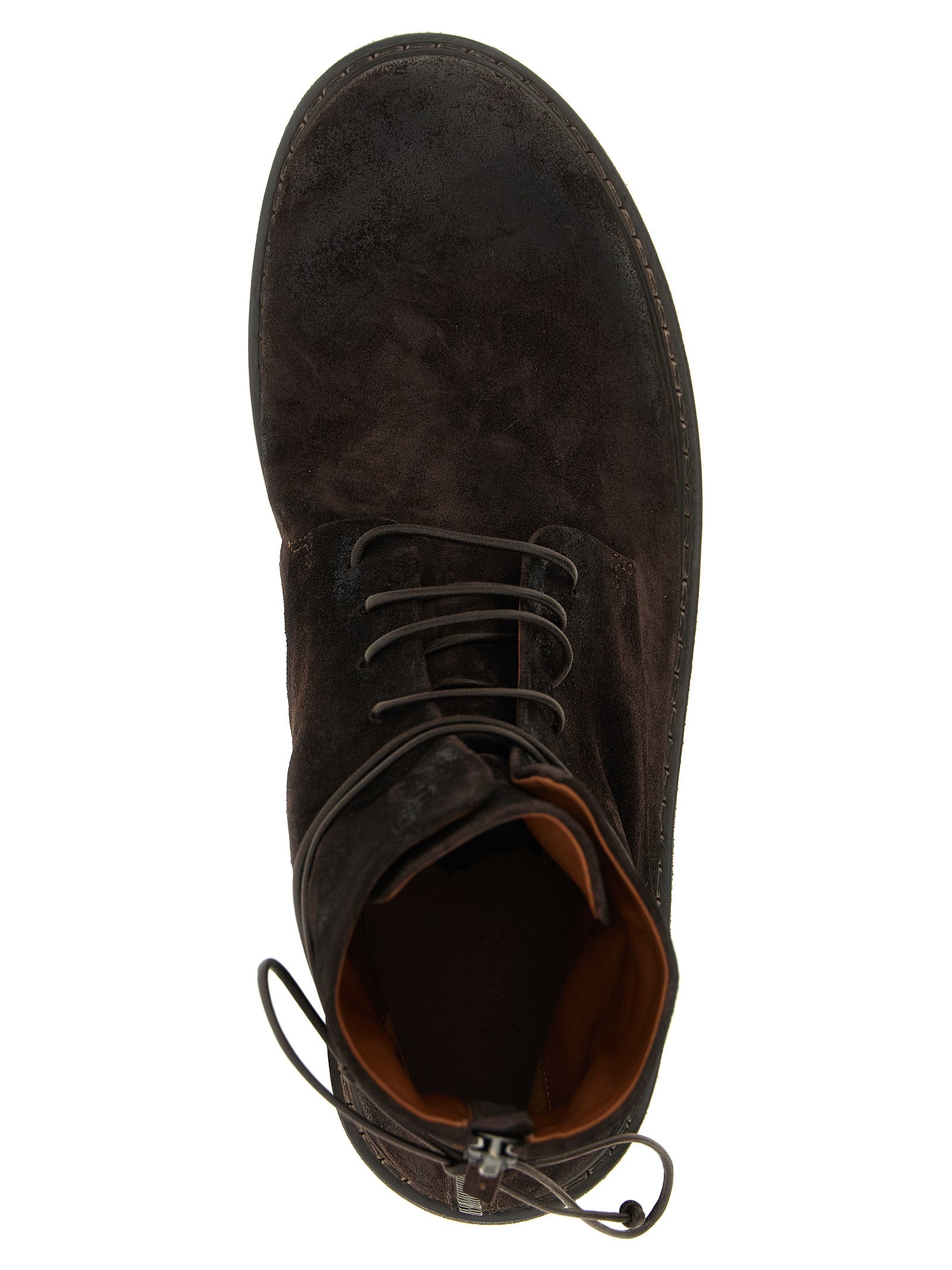 Marsèll Dark Brown Calfskin Amphibious Ankle Boots