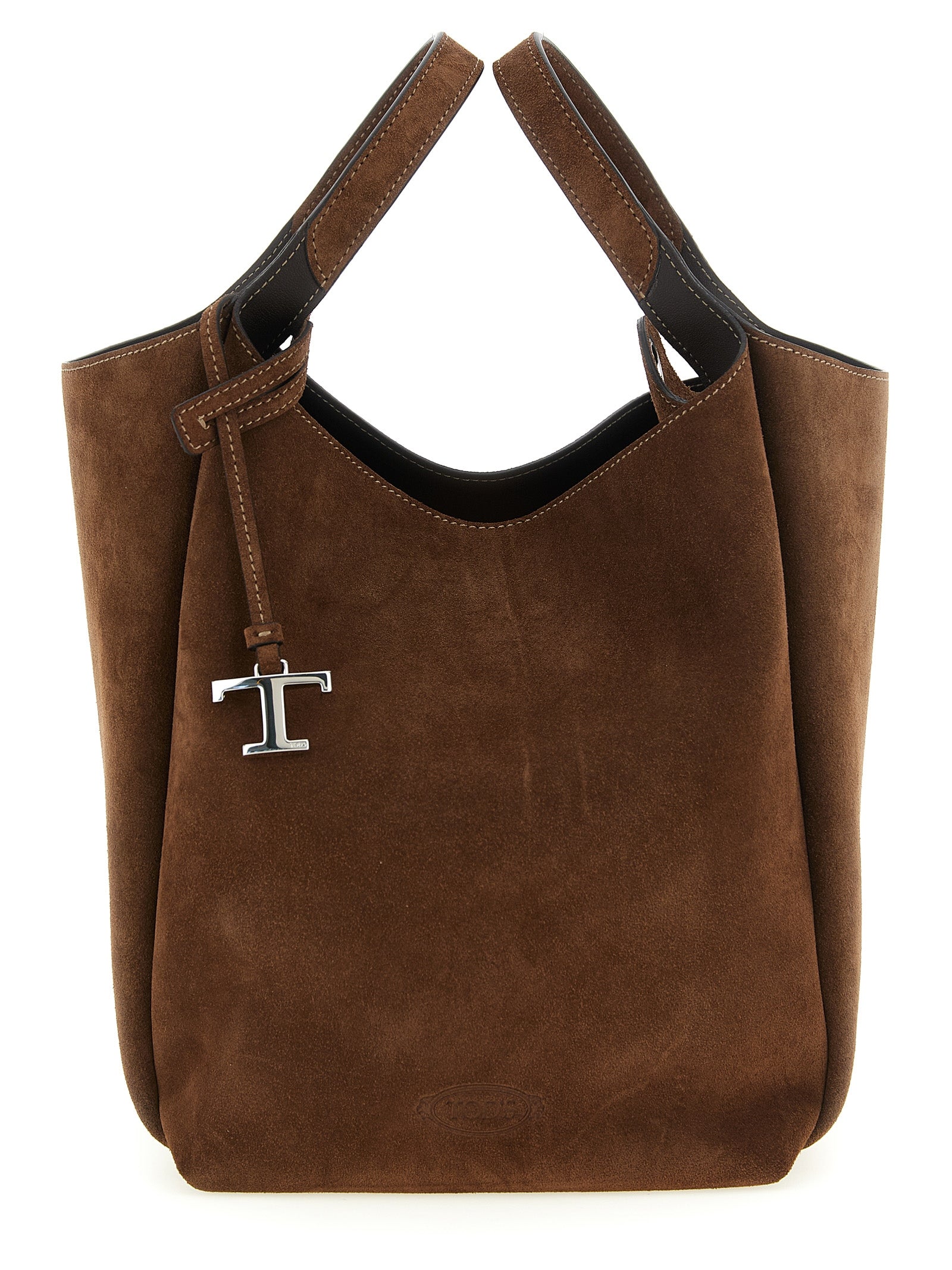 Tod's Brown Calfskin Bucket Bag