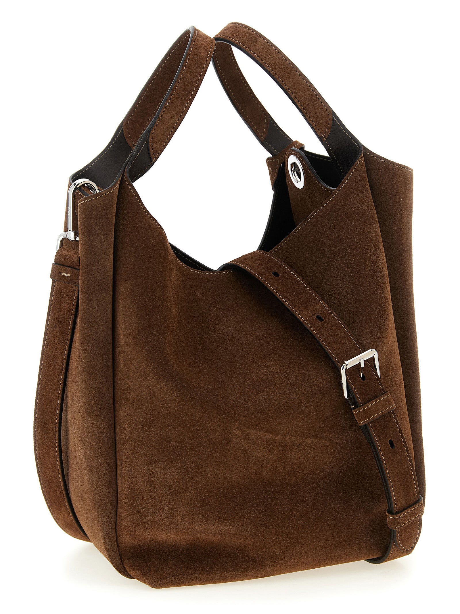 Tod's Brown Calfskin Bucket Bag