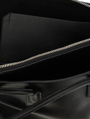 The Attico Black Calfskin Shoulder Bag