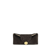 Versace Brown Suede Shoulder Bag