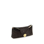 Versace Brown Suede Shoulder Bag