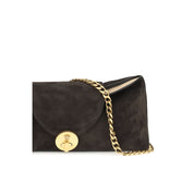 Versace Brown Suede Shoulder Bag