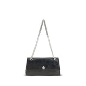 Tory Burch Black Suede Shoulder Bag