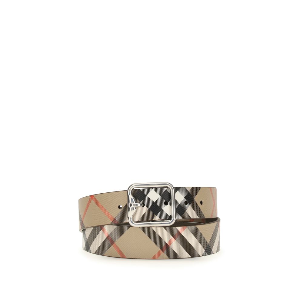 Burberry Beige Calf Leather Regular Belt