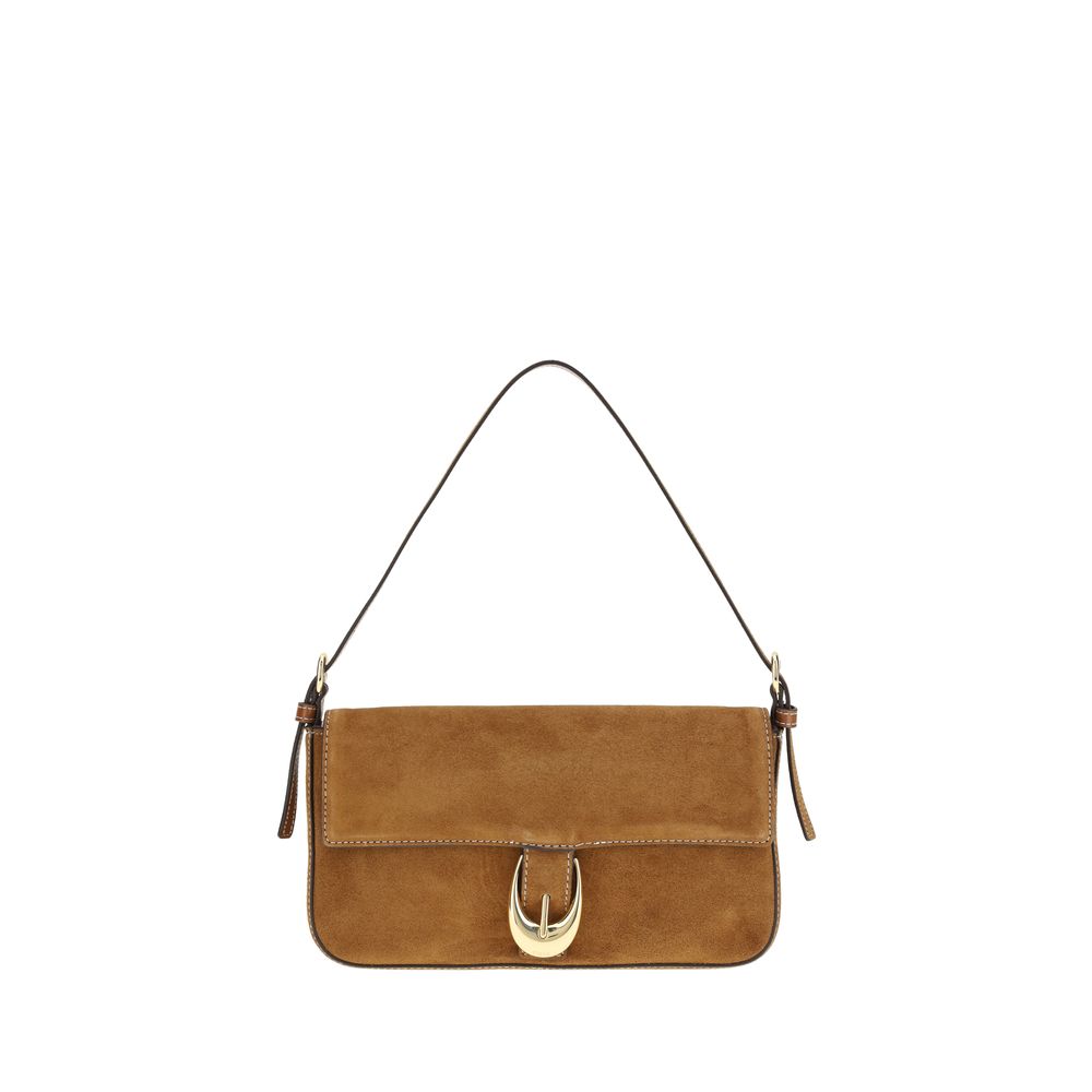 Staud Brown Suede Shoulder Bag