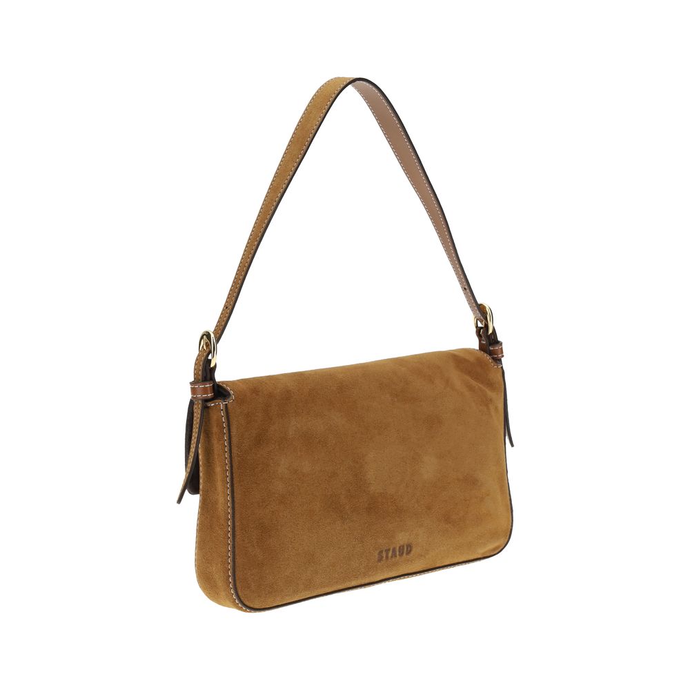 Staud Brown Suede Shoulder Bag