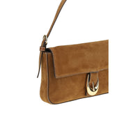 Staud Brown Suede Shoulder Bag