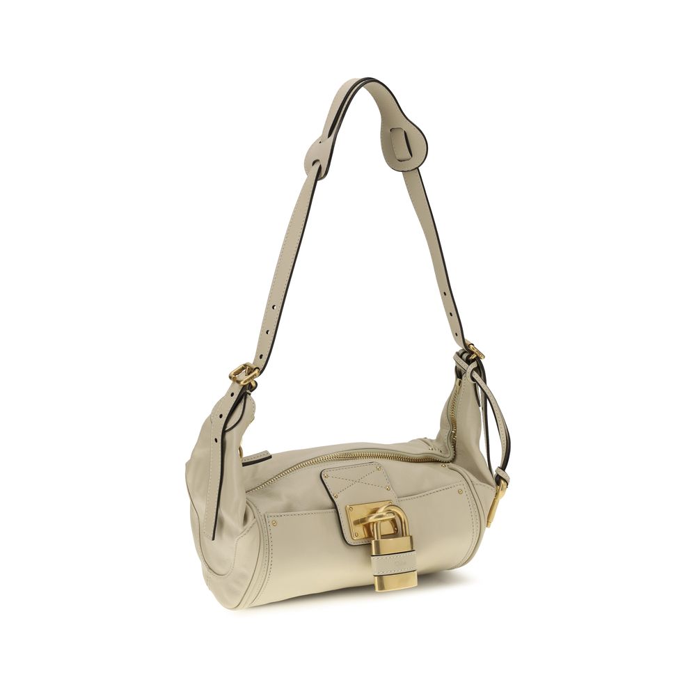 Chloé Beige Calf Leather Shoulder Bag