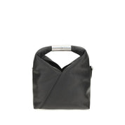 MM6 Maison Margiela Black Calf Leather Shoulder Bag