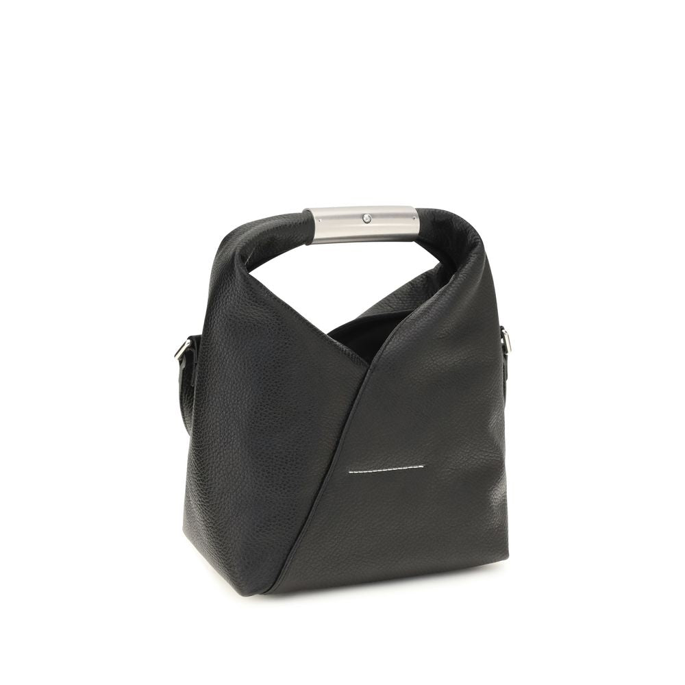 MM6 Maison Margiela Black Calf Leather Shoulder Bag