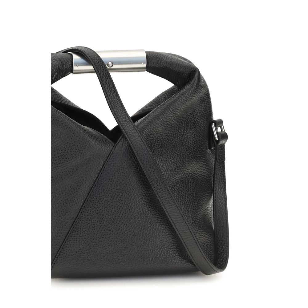 MM6 Maison Margiela Black Calf Leather Shoulder Bag