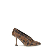 Proenza Schouler Brown Calf Leather High-Heel Pumps