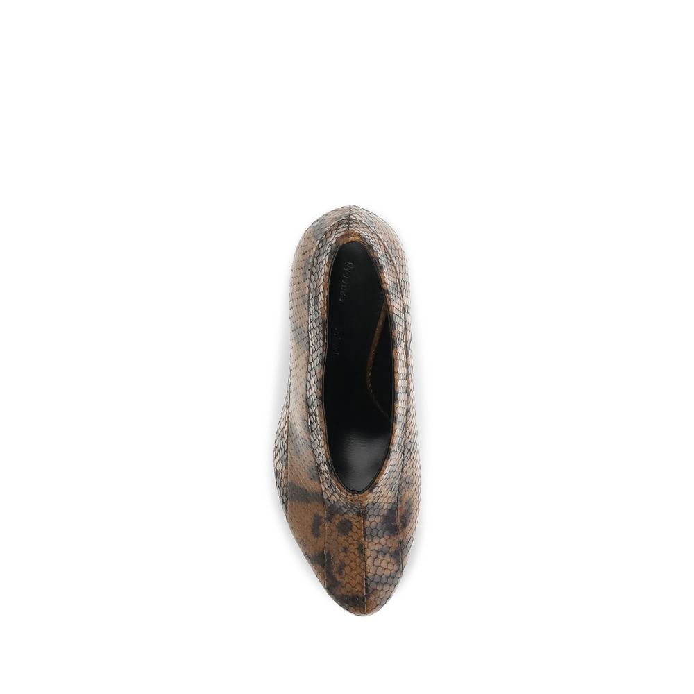 Proenza Schouler Brown Calf Leather High-Heel Pumps