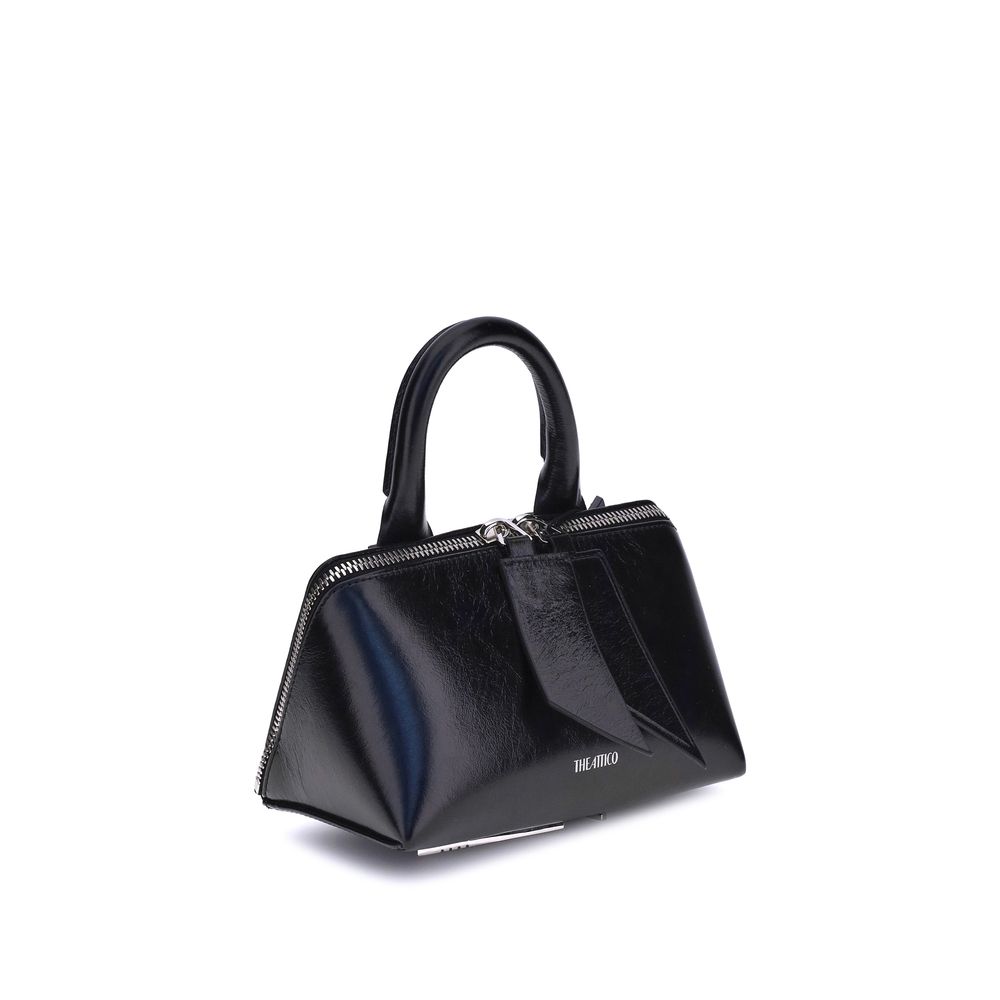 The Attico Black Calf Leather Shoulder Bag