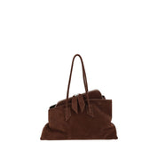 The Attico Brown Calf Leather Shoulder Bag