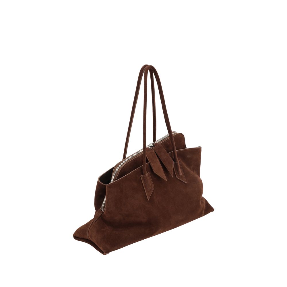 The Attico Brown Calf Leather Shoulder Bag