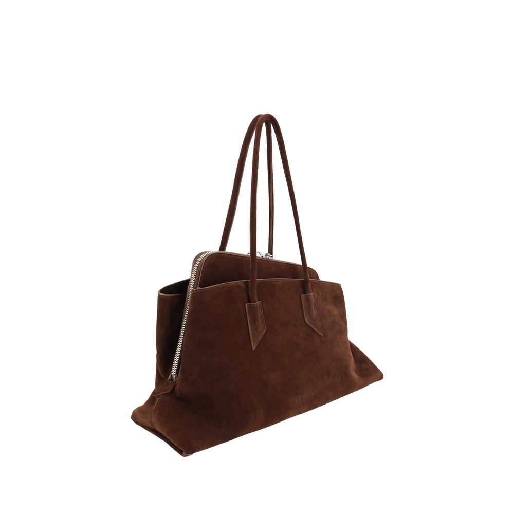 The Attico Brown Calf Leather Shoulder Bag