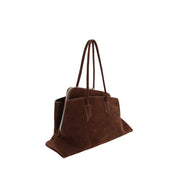 The Attico Brown Calf Leather Shoulder Bag