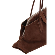 The Attico Brown Calf Leather Shoulder Bag