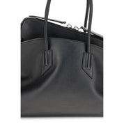 The Attico Black Calf Leather Shoulder Bag