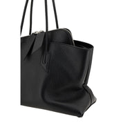 The Attico Black Calf Leather Shoulder Bag