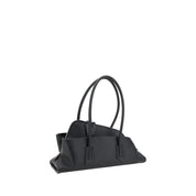 The Attico Black Calf Leather Shoulder Bag