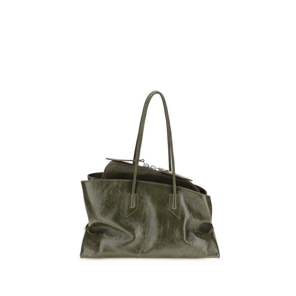 The Attico Blue Naplack Calf Leather Shoulder Bag