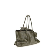 The Attico Blue Naplack Calf Leather Shoulder Bag