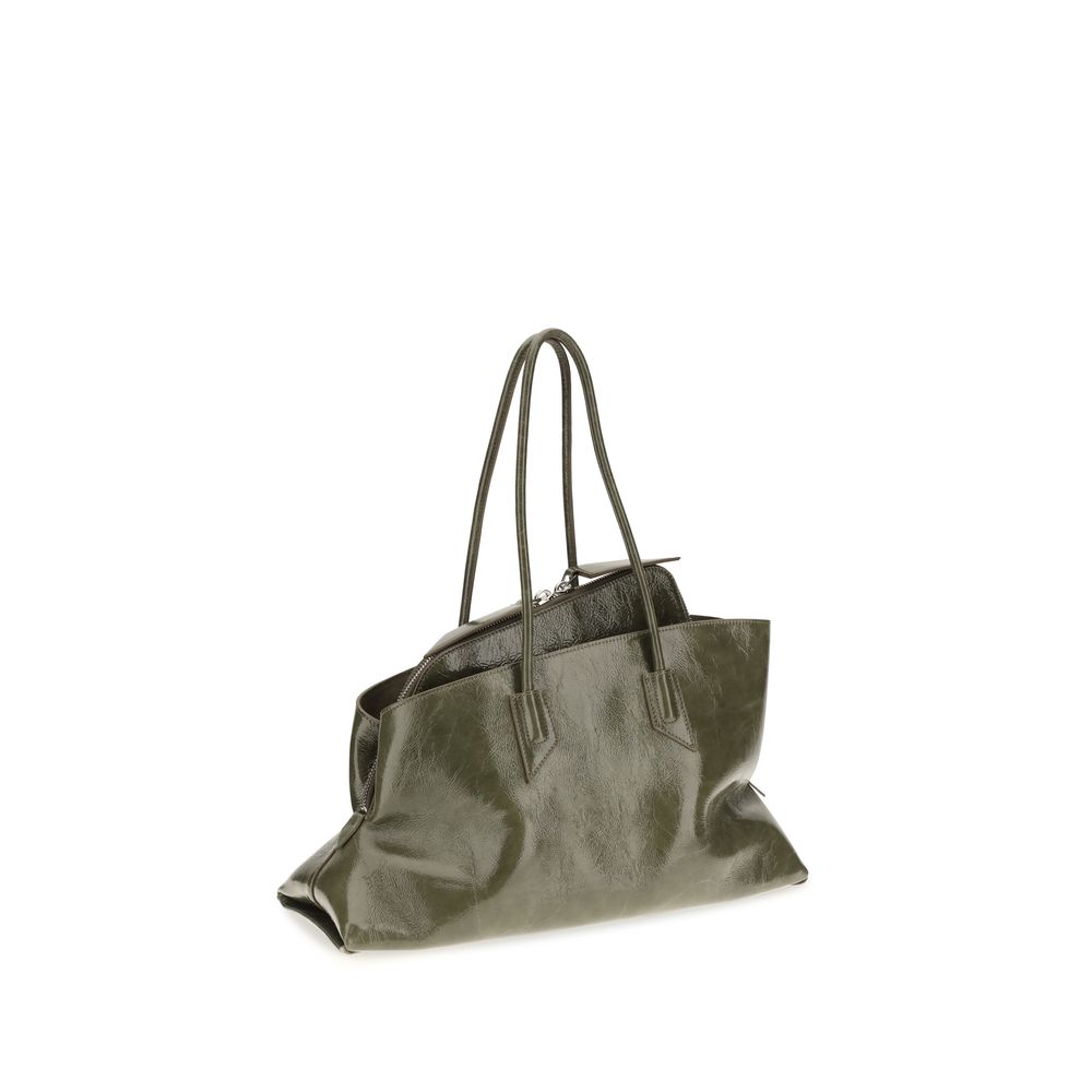 The Attico Blue Naplack Calf Leather Shoulder Bag