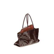 The Attico Bordeaux Calf Leather Shoulder Bag