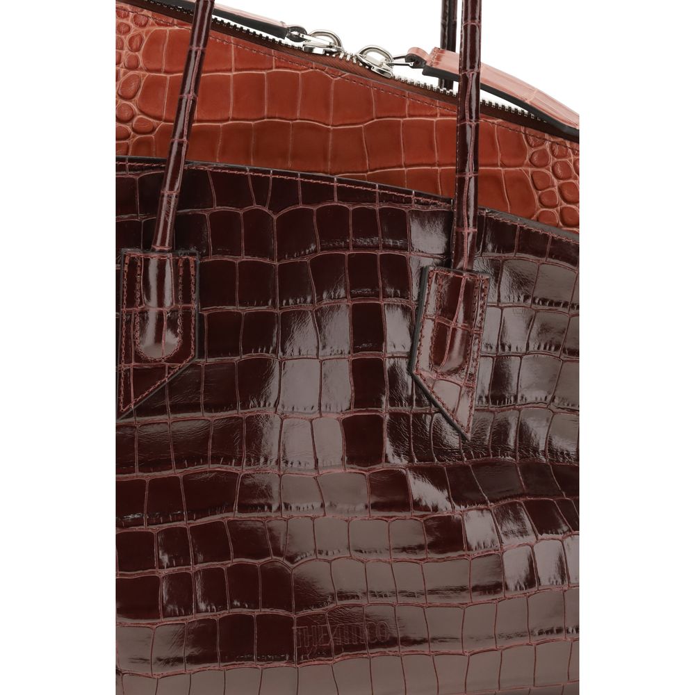 The Attico Bordeaux Calf Leather Shoulder Bag