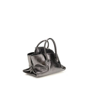 The Attico Gray Calf Leather Mini Handbag