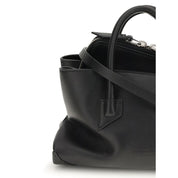 The Attico Black Calf Leather Mini Handbag